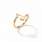 Adjustable Initial Ring "Sweetheart"