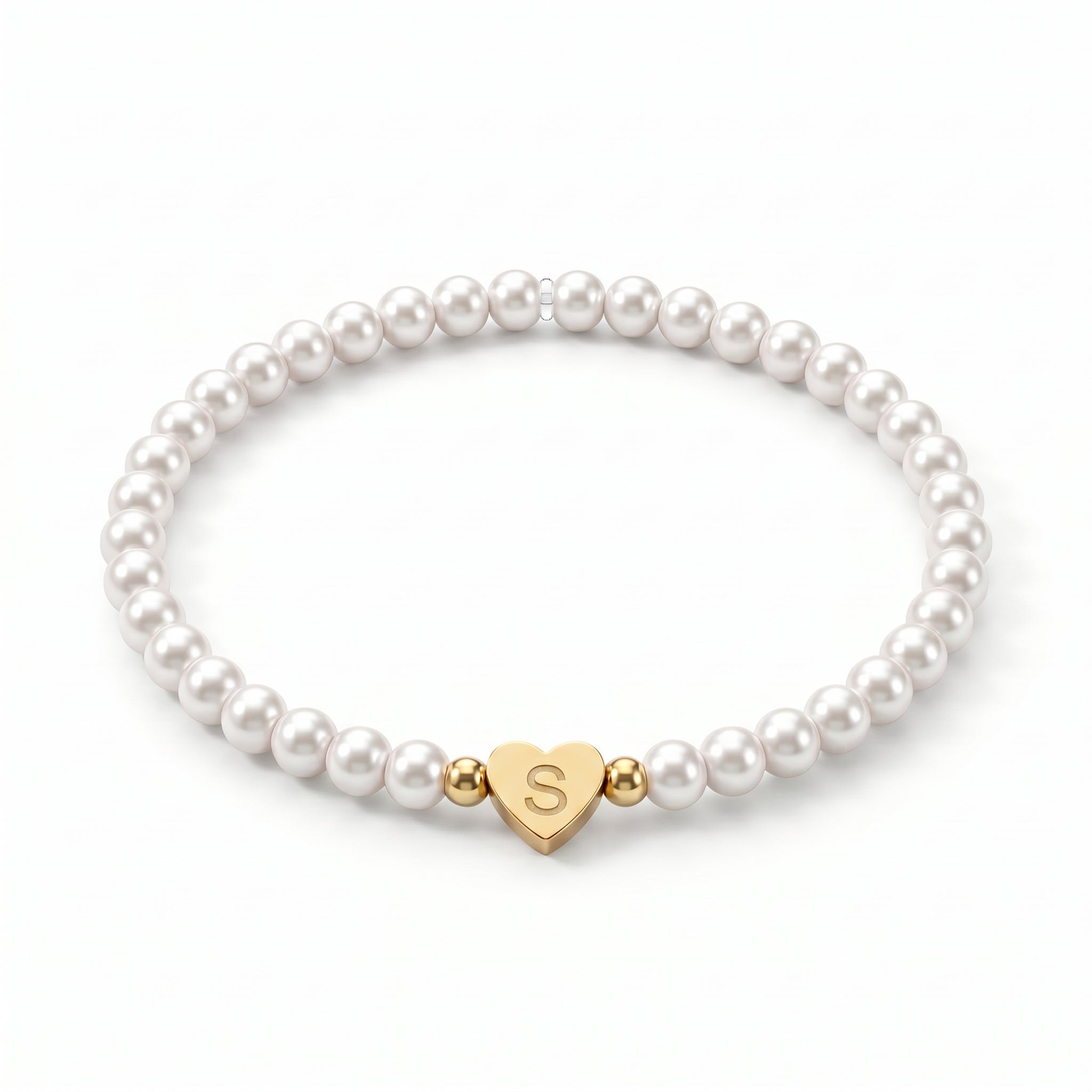 Pulsera con inicial "Perla"