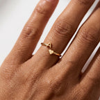Adjustable Initial Ring "Sweetheart"